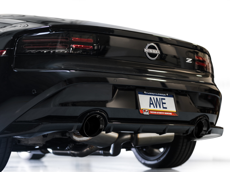 Nissan Z Performance Exhaust - AWE Tuning - Cat Back Track Edition - Diamond Black - `23-`27